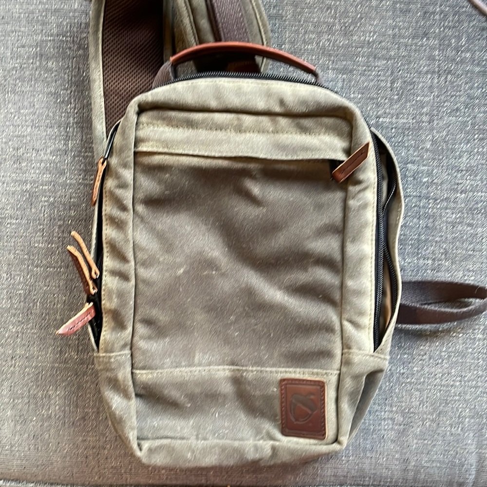 LIKE NEW!! NutSac Sling - Waxed Canvas